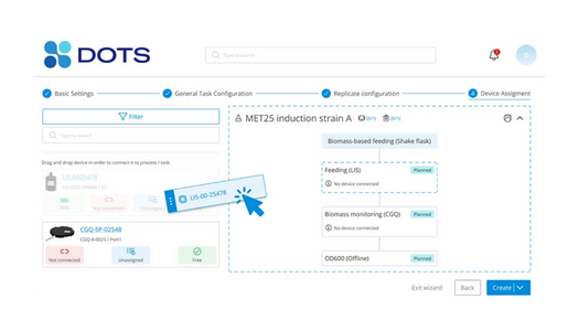 easy sensor handling dot software