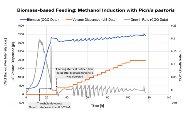 Promotor Induction in Pichia pastoris with Biomass-based feeding