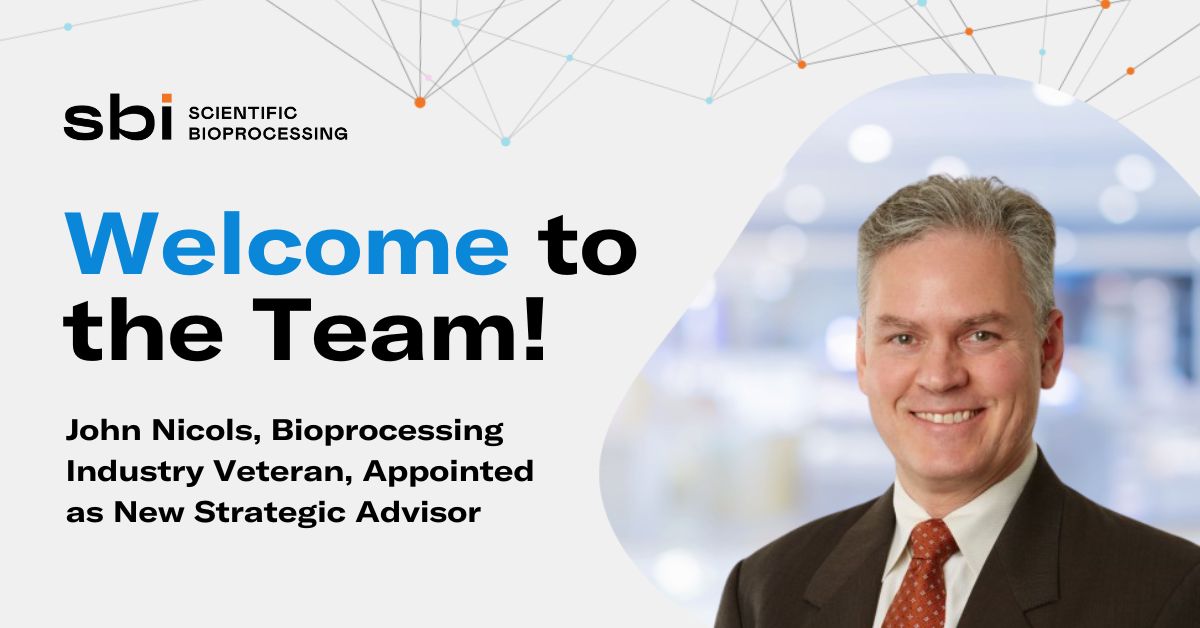 Bioprocessing Industry Veteran Appointed as New Strategic Advisor